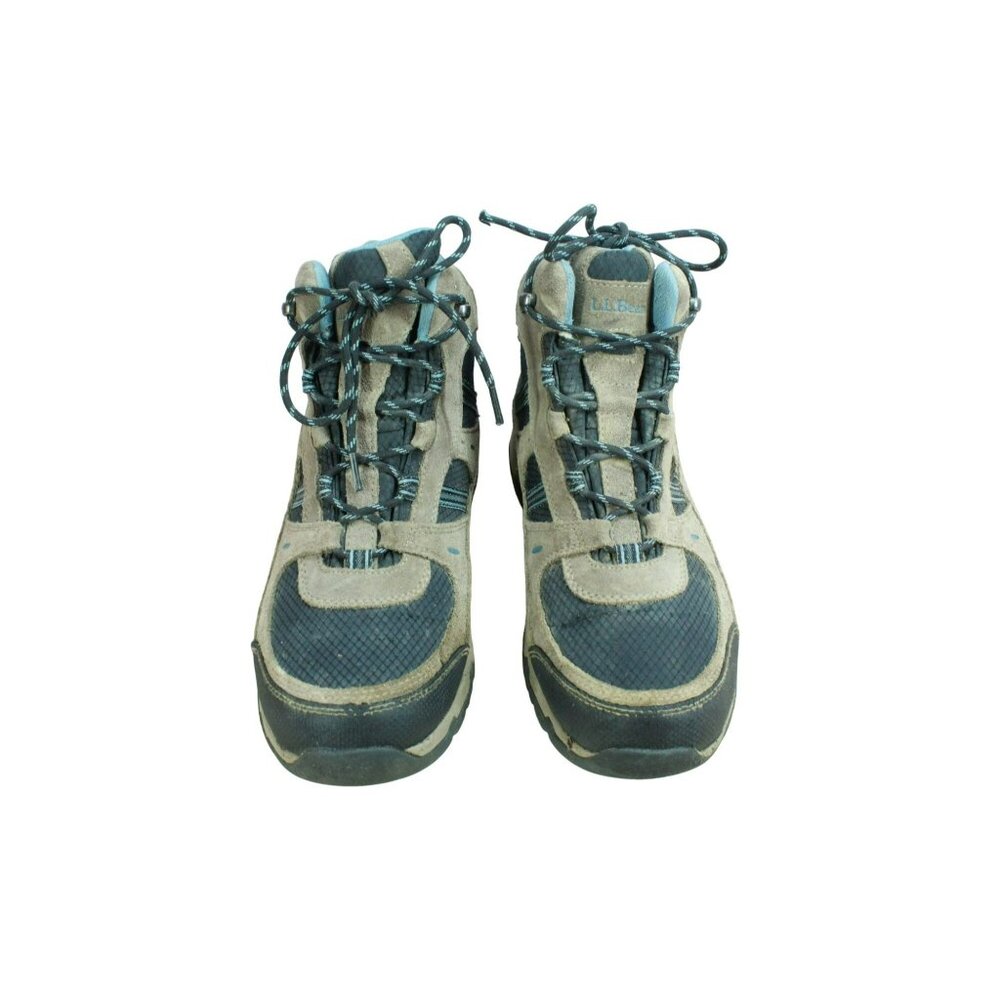LL Bean Model 4 Brown Suede Lace Up Waterproof Trail Hiking Boots Size 11 Wide - Picture 5 of 10